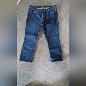 Michael Kors Blue Ankle Cropped Jeans